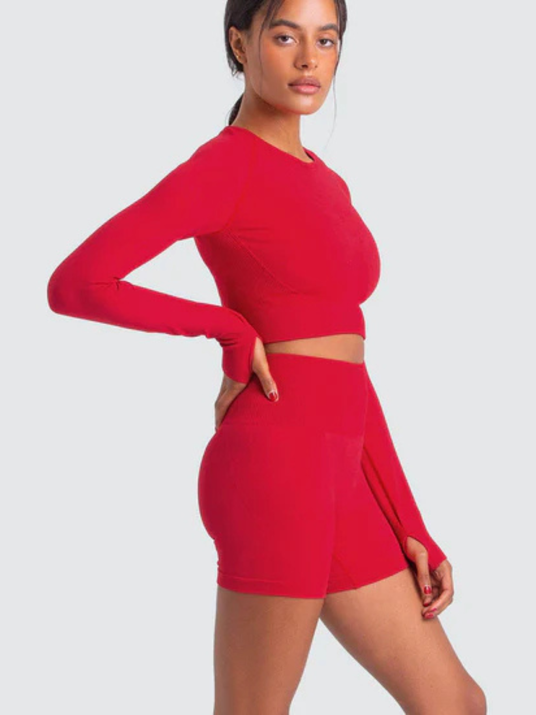 Cropped Act Fitness Manga Longa