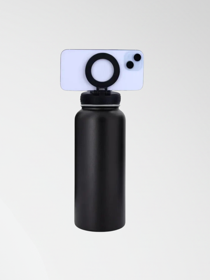 Garrafa De Água Move Com Suporte Para Celular