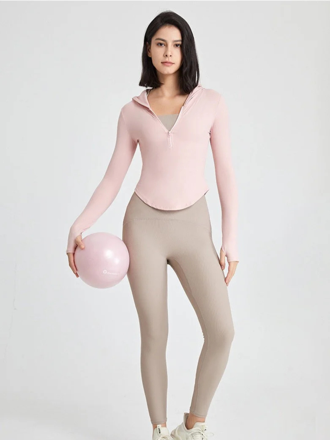 Blusa Fitness Manga Longa com Encaixe para Dedo