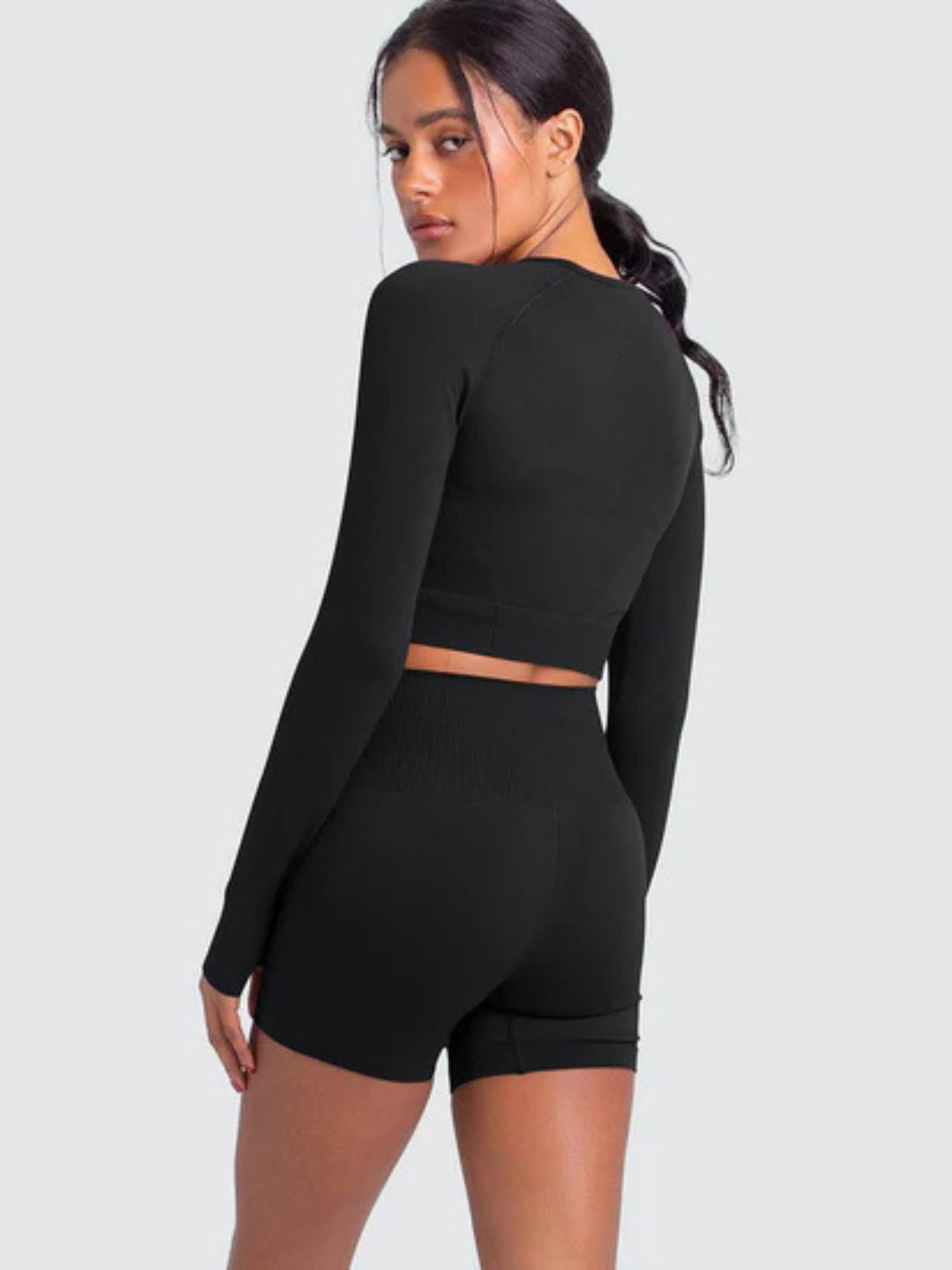 Cropped Act Fitness Manga Longa