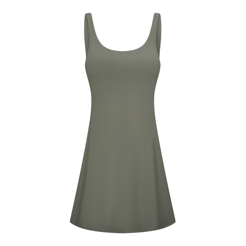 Vestido Sport - Short e Bolso Interno