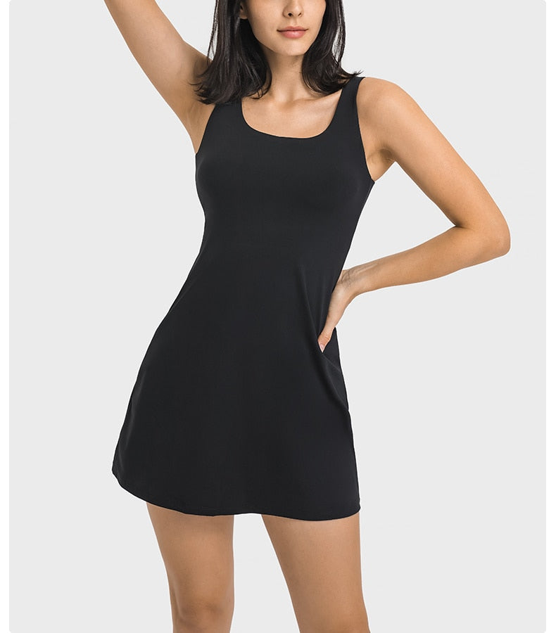 Vestido Sport - Short e Bolso Interno