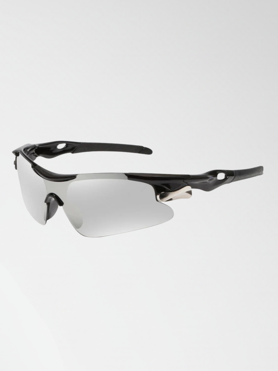 Strix Prata - Óculos de Sol para Corrida Ciclismo e Beach Tennis